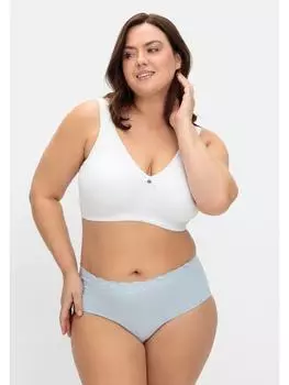 Бюстгальтер без косточек sheego, цвет hellblau+wei