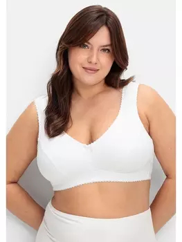 Бюстгальтер без косточек sheego Entlastungs BH, белый