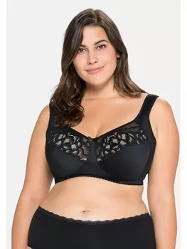 Бюстгальтер без косточек sheego Komfort BH, черный
