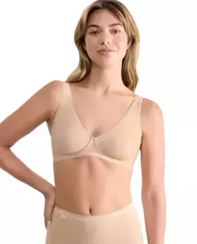 Бюстгальтер без косточек Sloggi, натуральный