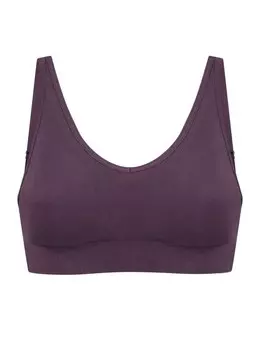 Бюстгальтер без косточек со съемными подушечками классический бесшовный Schiesser, фиолетовый