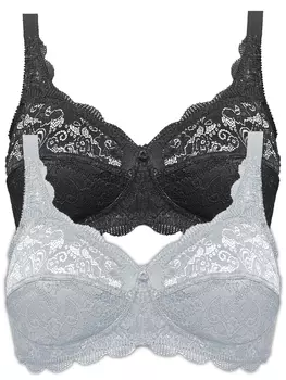 Бюстгальтер без косточек SUSA 2er Pack BH ohne Bgel Latina, черный