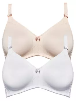 Бюстгальтер без косточек SUSA 2er Pack BH ohne Bgel Topsy, цвет Weiss cappuccino