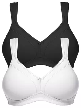 Бюстгальтер без косточек SUSA 2er Pack BH ohne Bgel Topsy, черный