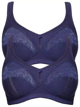 Бюстгальтер без косточек SUSA 2er Pack Entlastungs BH Topsy Plus, цвет marine marine