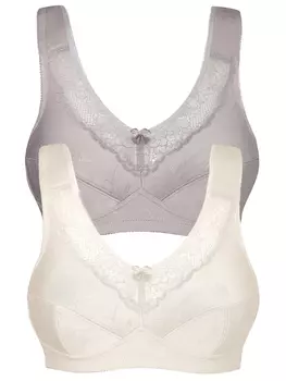 Бюстгальтер без косточек SUSA 2er Pack Entlastungs BH ohne Bgel Basic, цвет frosty lavender puder