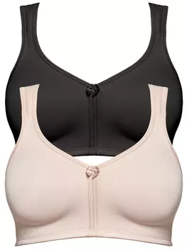 Бюстгальтер без косточек SUSA 2er Pack Prothesen BH Care, цвет Schwarz cappuccino