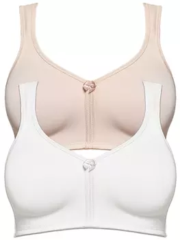Бюстгальтер без косточек SUSA 2er Pack Prothesen BH Care, цвет Weiss cappuccino