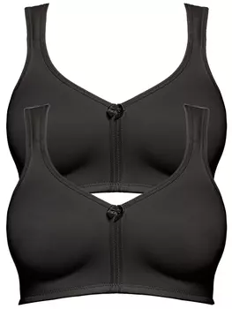 Бюстгальтер без косточек SUSA 2er Pack Prothesen BH Care, черный