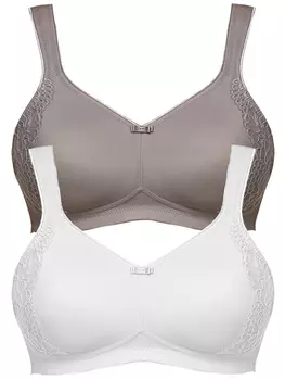 Бюстгальтер без косточек SUSA 2er Pack Minimizer BH ohne Bgel London, цвет Weiss frosty lavender