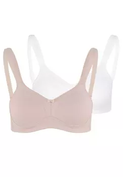 Бюстгальтер без косточек SUSA BH ohne Bgel Comfort Topsy, цвет Wei/Cappuccino