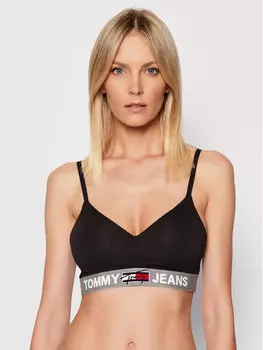 Бюстгальтер без косточек Tommy Jeans, черный