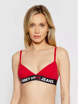 Бюстгальтер без косточек Tommy Jeans, красный