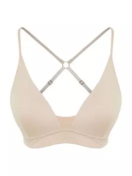 Бюстгальтер без косточек Trendyol, кремовый