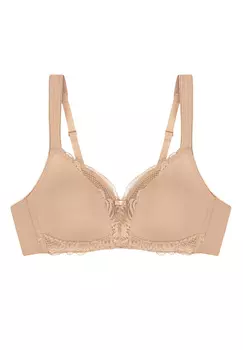 Бюстгальтер без косточек Triumph BH ohne Bgel Modern Lace + Cotton, цвет Neutral Beige