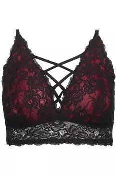 Бюстгальтер без косточек Ulla Popken, красный