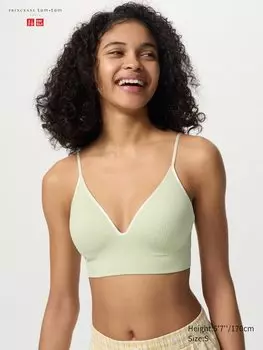 Бюстгальтер без косточек Uniqlo, зеленый