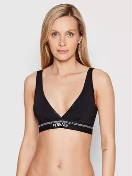 Бюстгальтер без косточек Versace, черный