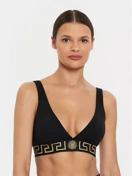 Бюстгальтер без косточек Versace, черный