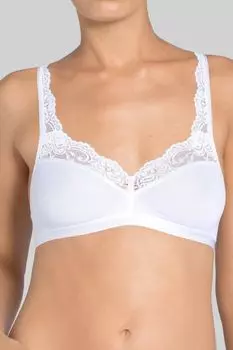 Бюстгальтер без косточек White Romance без косточек Sloggi, белый