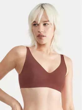 Бюстгальтер без косточек Zero Feel 10217729 Sloggi, коричневый