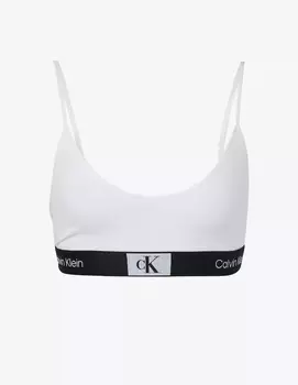 Бюстгальтер без подкладки Calvin Klein, белый