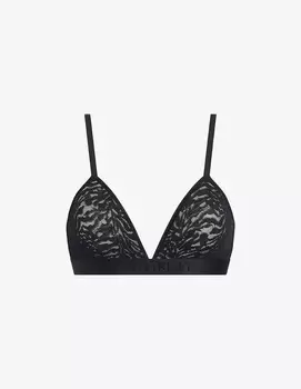 Бюстгальтер без подкладки Calvin Klein, черный