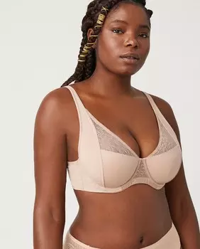 Бюстгальтер без подкладок на косточках с широкими бретелями. Ysabel Mora, естественный