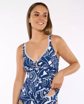 Бюстгальтер бикини AMIRA, чашка B, регулируемые бретели Red Point, тёмно-синий