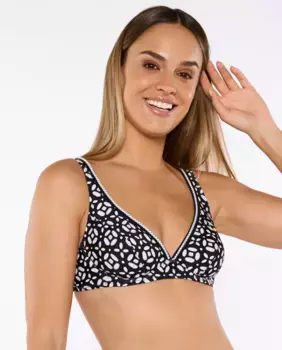 Бюстгальтер бикини DARA на косточках, чашка C/D с регулируемым контуром Red Point, белый