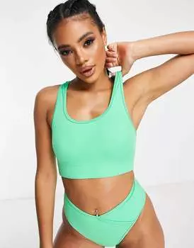 Бюстгальтер бикини для активного плавания ASOS с вырезом сзади
