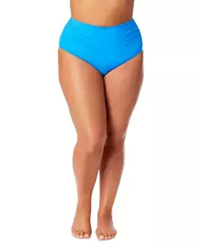 Бюстгальтер-бикини с высокой посадкой больших размеров Anne Cole, синий