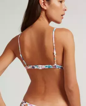 Бюстгальтер бикини Sporty Blossom с треугольными чашечками и съемными поролоновыми вставками и регулируемыми бретелями Robin Collection, мультиколор