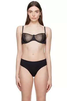 Бюстгальтер Black Shadow Stripe Wolford