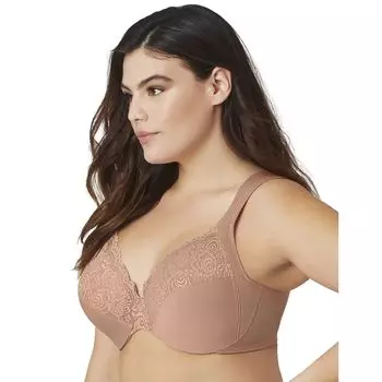 Бюстгальтер больших размеров Glamorise для полной фигуры Wonderwire с закрытой спиной 1240 Glamorise