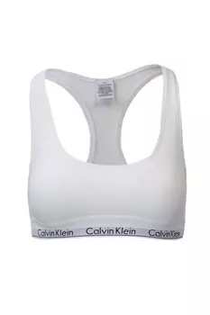 Бюстгальтер-бралетт Calvin Klein Underwear с логотипом бренда, белый