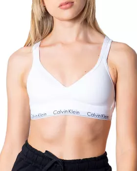 Бюстгальтер-бралетт Calvin Klein Underwear с логотипом бренда, белый