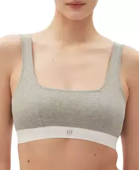 Бюстгальтер-бралетт Comfort с логотипом GapBody GPW01052, серый