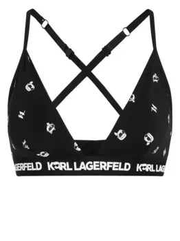 Бюстгальтер-бралетт Ikonik 2.0 KARL LAGERFELD, черный