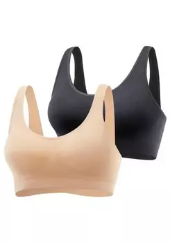 Бюстгальтер-бралетт PETITE FLEUR, цвет Light beige/Black