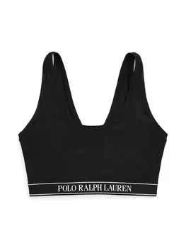Бюстгальтер-бралетт Polo Ralph Lauren Built Up Bralette - Polo Essentials, черный