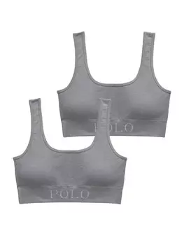 Бюстгальтер-бралетт Polo Ralph Lauren Club Cotton, серый