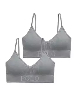 Бюстгальтер-бралетт Polo Ralph Lauren Ribbed Seamless, серый