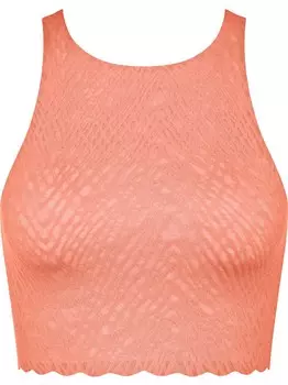 Бюстгальтер-бралетт SLOGGI ZERO Feel Bliss Crop Top, цвет Apricot