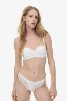 Бюстгальтер bridgette с набивкой H&M, белый