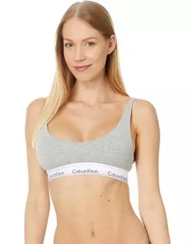Бюстгальтер Calvin Klein Underwear Modern Cotton Lighlty Lined Scoop Necklette, цвет Grey Heather