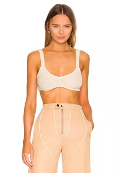 Бюстгальтер Camila Coelho Adelie Knit, слоновая кость