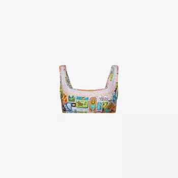 Бюстгальтер Camilla укороченный из эластичного трикотажа, мультиколор