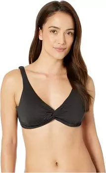 Бюстгальтер через плечо с закручивающейся передней частью на косточках Pearl Tommy Bahama, черный