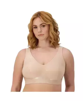 Бюстгальтер Comfort Revolution ComfortFlex Fit бесшовный беспроводной двухслойный 3484 Bali, коричневый